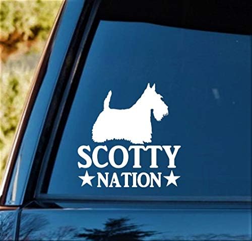 Bluegrass Decals B1097 Scotty Nation Scottish Terrier Love Decal налепница