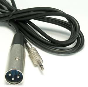 ACCL 25ft XLR машки до 3,5 mm mono машки кабел, 10 пакувања