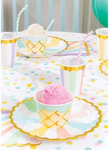 Креативно конвертирање - 346416 Креативно конвертирање на забавата за сладолед за сладолед Тасел Банер, 1 КТ, мулти -боја, мерки