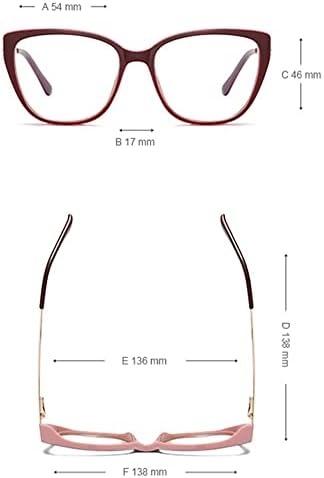 Ресвио мачки очи читајќи очила за жени квадратни преголеми целосни рамки читатели транспарентни
