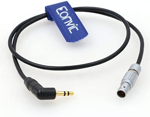 Еонвиќ аудио кабел десен агол 3,5 мм TRS 1/8 '' до 6pin за Arri Mini LF камера