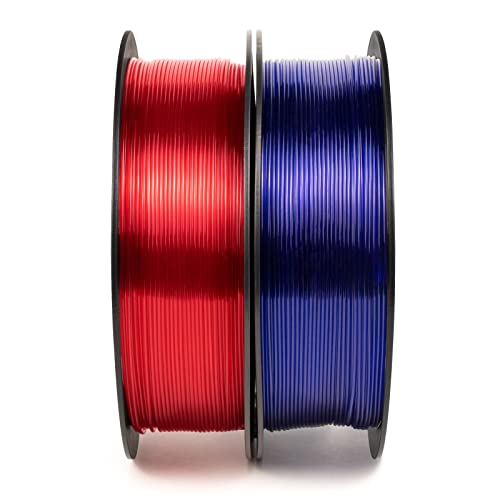 Iemai Dual Color Pla Filament Gold Red + Petg Filament Bundle Blue Red +, 3 пакувања 3kg