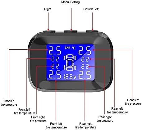 N/A Систем за мониторинг на притисок на гумите во гума Сензор за притисок на автомобили Автоматски безбедносни системи Цигари Полесна USB порта