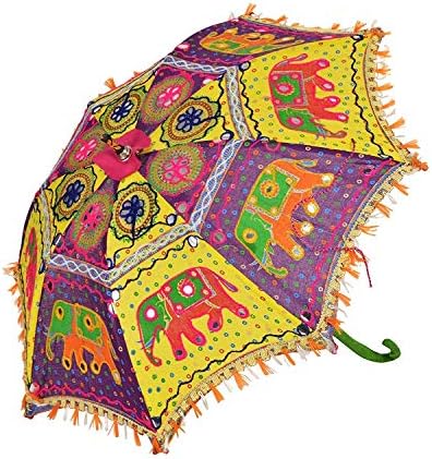 Декоративна рачно изработена свадбена чадор за свадби за свадби за свадби и Гарба - од Индиски колекционер