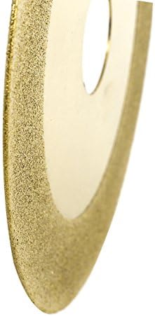 Aexit 4 x абразивни тркала и дискови 3/4 стаклена плочка дијамантска обложена мелење на диск за сечење злато тон тркала 2 парчиња