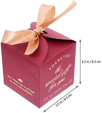 Амосфун 12 Еез Божиќни Кутии За Бонбони Кутија За Свадбени Подароци Торби За Доброто Задоволство Празничен Контејнер За Колачиња Ева Кутии