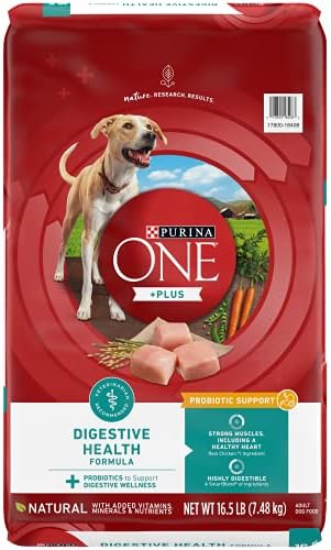 Пурина Еден Плус Дигестивна Здравствена Формула Сува Храна За Кучиња Природна Со Додадени Витамини, Минерали и Хранливи Материи - 16,5 килограми. Торба