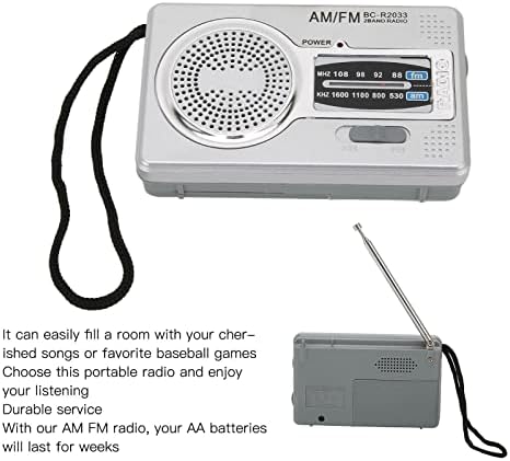 Plplaaoo Portable Am FM радио со најдобар прием, DSP Chip Am FM Transistor Radio, Small Walkman Radio со приклучок за слушалки