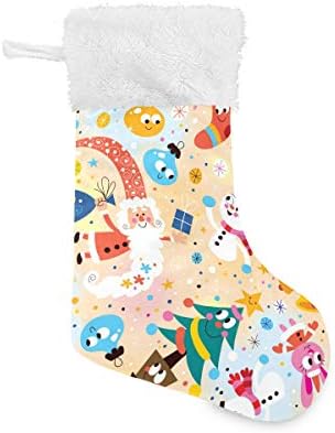 Пимилагу слатки Божиќни божиќни чорапи 1 пакет 17,7 , виси чорапи за Божиќна декорација