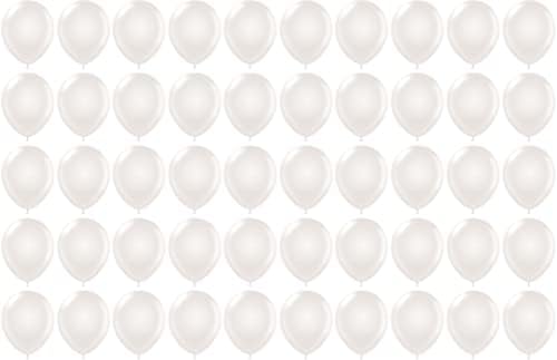 50 парчиња балони со забава од 12 инчи со метални бисерни површински хелиум степени латекс