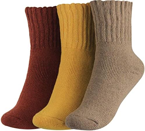 Bensorts женски зимски чизми чорапи дебели топло пријатно екипаж чорапи цврсти подароци во боја