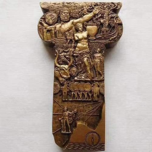 大 铜章 协会 Кинески медал медал од месинг на нане во Шангај Антички грчки и римски столб Медал 68 * 113мм