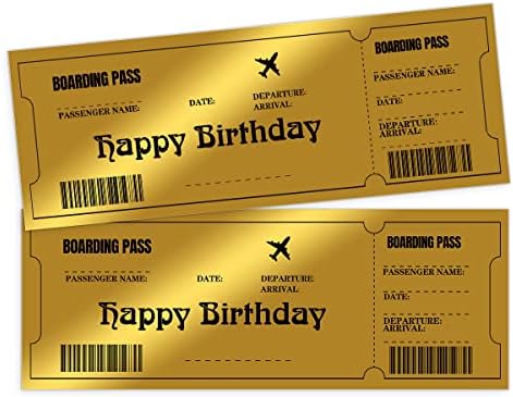 GGJGRPX златен пансион Подарок за неа, Покани за роденденски картички за летови, покани за девојчиња, покана за роденденска забава со коверти,