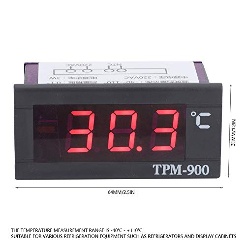 Дигитален Термометар, Безбеден Лцд-Трицифрен Дисплеј -40 € - +110 € Индикатор За Температура За Опрема За Ладење