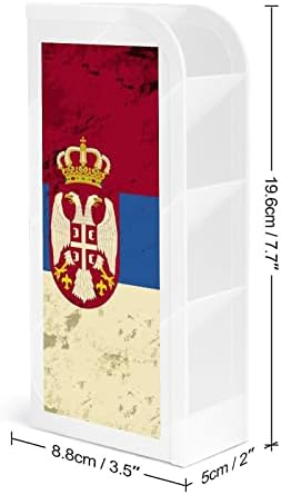 Гроздобер српско знаме држач за молив, организатор за складирање шминка за четка чаша уметност за биро за канцеларија дома бела