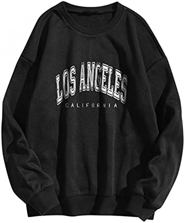 Преголеми џемпери на женските Анивуд, во Лос Анџелес Калифорнија, калифорниски дуксери со екипаж на долги ракави, момчиња, врвови на врвови 14