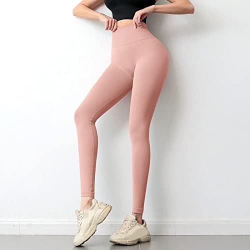 Gdjgta жени со средна половината за јога хеланки тренингот што работи хулахопки панталони високи јога панталони долги