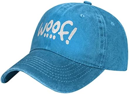 Zdzqart Woof! Unisex каубојска капа за бејзбол капачиња прилагодливи спортски голф тексас каскета капа црна
