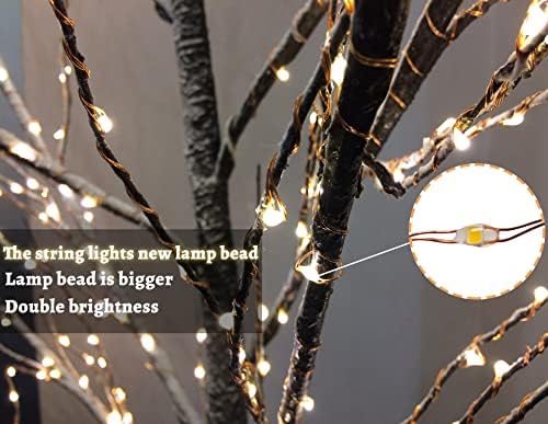 Окардду LED самовила за самовила напојувана батерија, 2 пакувања во затворен простор на отворено водоотпорна бакарна жица starвездени светла за спална соба, Божиќ, сва