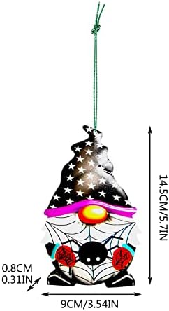 0883 Божиќни украси за Ноќта на вештерките Дома Декорација хардвер занает занает Gnome декорација приврзок метал гном Ноќта на