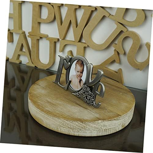 Abaodam Love Photo Frame Frame Pictury Frame за биро за свадба декорација канцеларија биро за украси бебе слика рамка биро фото рамка десктоп декор шик биро држач за слика романтична ф