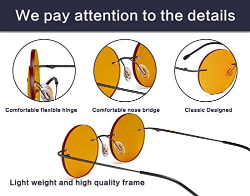 Сина Светлина Што Ги Блокира Очилата За Читање Со Портокалова Затемнета Филтер Леќа За Ноќно-Титаниумски Компјутерски Очила Жени Мажи