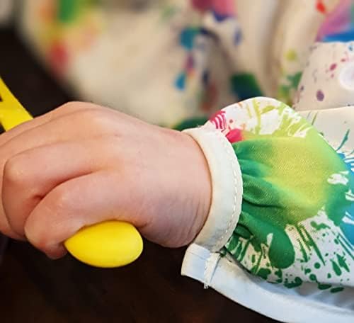 Брендови на медрона со целосен ракав водоотпорен дете Смок | Splash of Color | Уметност, занает, боја, игра и хранење | Одговара на