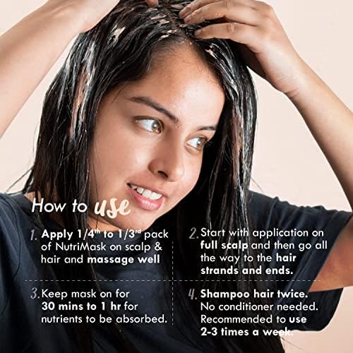 Беуник Хибискус Свежа Маска За Коса | Раст На Косата, Контрола на Опаѓање на Косата &засилувач; Измазнување На Косата | Суво,