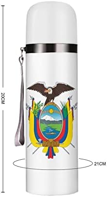 Палто на рацете на Еквадор изолирано шише со вода од 19 мл од не'рѓосувачки челик чаша за пиење спортско кампување пешачење на отворено
