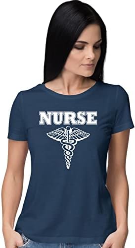 Одете сите надвор од женската медицинска сестра лого Делукс мека маица