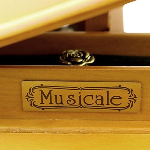 MHYFC Дрвена Гранд Еднаш, во декемвриска музичка кутија во форма на пијано со мали столици, креативен роденденски подарок за Денот