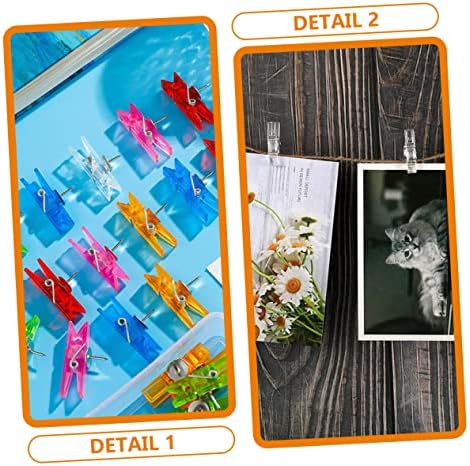 Operitacx 4 кутии клип нокти за украсување декоративни палети за палецот pp папка со фотографии