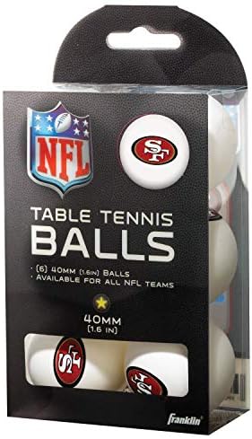 Френклин Спортски тим лиценцирани топки за тенис во табела - Топки за тениски топки во тимот на НФЛ - Официјални тимски логоа и бои - Забавни додатоци