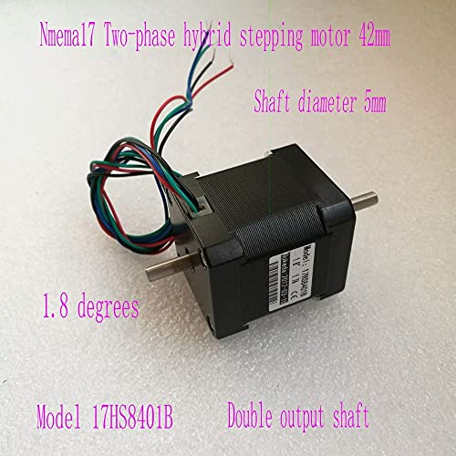 Мотор Davitu Stepper - 5 парчиња двојна вратило 17 Stepper Motor 78 Oz -In CNC Stepper Motor 17 17HS8401B Stepping Motor/1,8a