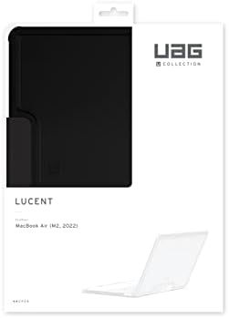 Урбана опрема за оклоп/U од UAG UAG-UMBA13M2LU-BK SHOCKPRUOF CASE за MacBook Air 13 Inch M2, Lucent Black