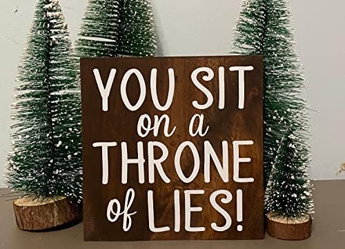 Седите на престолот на лаги! - Филм за елф во велејќи знаци - Декоративни цитати на Елф Бади - Забавни украси за одмор - нови и забавни знаци