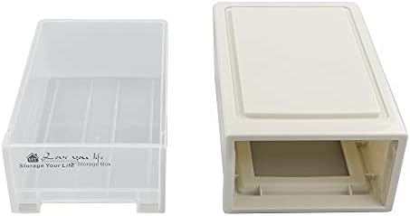 Фиоки за складирање на пластични плочи од 6 кварта, организатор на десктоп, 3 пакувања