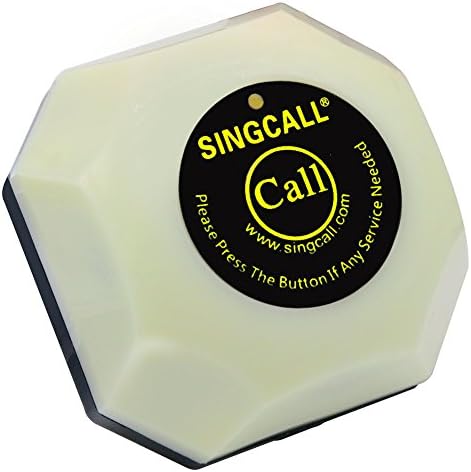 Систем за безжични повици на SingCall, систем за пејџинг сервис, пакет од 10 парчиња bellвона и 1 компјутерски приемник на панел за