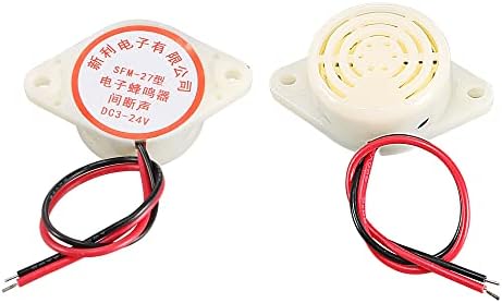 UXCELL 2PCS HYT-3015B DC 3-24V 80DB Intermittent Sound PiezoElectric Buzzer