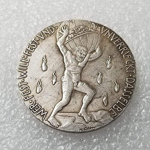 Антички Занаети 1914 Германски Сребрена Монета Странски Сребрен Долар Комеморативна Монета Странска Монета 951