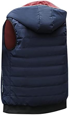 Fsakjkee машка тежина елек, зимски обложени крзнени модни култури елек тактичко затоплување на палтата елек тежина од пот, патент од