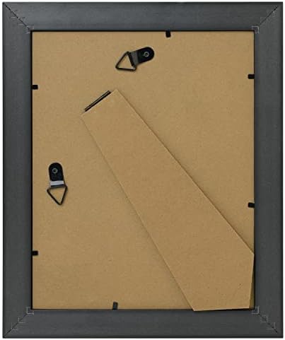 Голден Стејт Арт, Античко злато 8x10 со црна рамка за боја на трим - штанд за лента, закачалка за пила - пејзаж, приказ на портрет -