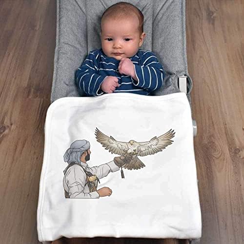 Azeeda 'Falconry' памучно бебе ќебе / шал