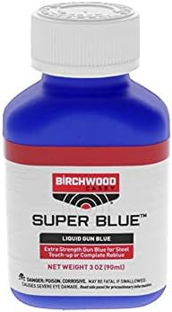 Birchwood Casey, Westlake Market Super Blue Tick Gun Blue Blue - Bluing Double Plus Plus 25 квалитетни памучни брисеви и 3 памучни закрпи за враќање на пиштолите и други метални предмети