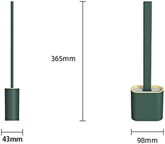 КНФУТ Тоалет четки &засилувач; Носители, Дише Тоалет Четка Вода Истекување Доказ Со База Силиконски Wc Рамна Глава Флексибилни Меки