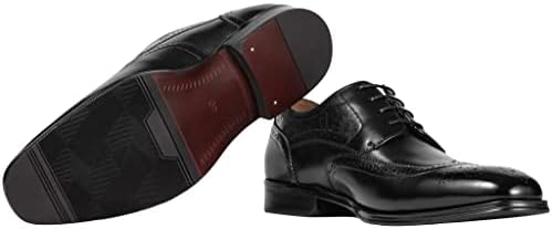 Чевли за фустани за мажи за машки лакови во Оксфордс за деловни лежерни чевли за удобно фустанче