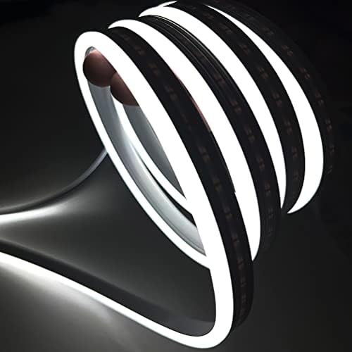 Vasten LED неонско јаже светло, 16,4ft/5m 12V DC LED неонски ленти светло, должина на исечена 0,39 ''/1cm силиконски LED неонски флексибилен