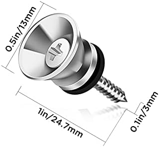 Savita 12 парчиња 0,9x0,5 сет на брави и копчиња за гитара, силни метални иглички за завртки со завртки и гумени блокови за акустична електрична класична гитара, бас -укуле?
