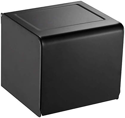Кутија за ткиво алуминиумска тоалет водоотпорен l држач црн wallид што виси кутија за ткиво