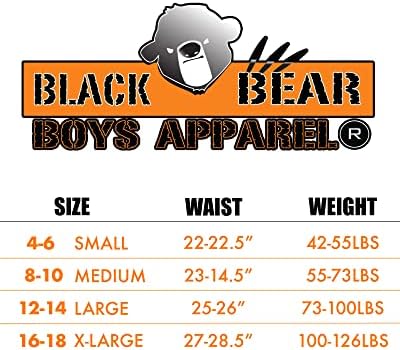 Сет за термички долна облека на Black Boys Boys - 4 парчиња за изведба на долги маички со долги ракави и сет на долг Johонс